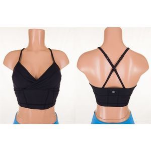 LULULEMON 6 Crossover Bra *Long Line Black THROWBACK!